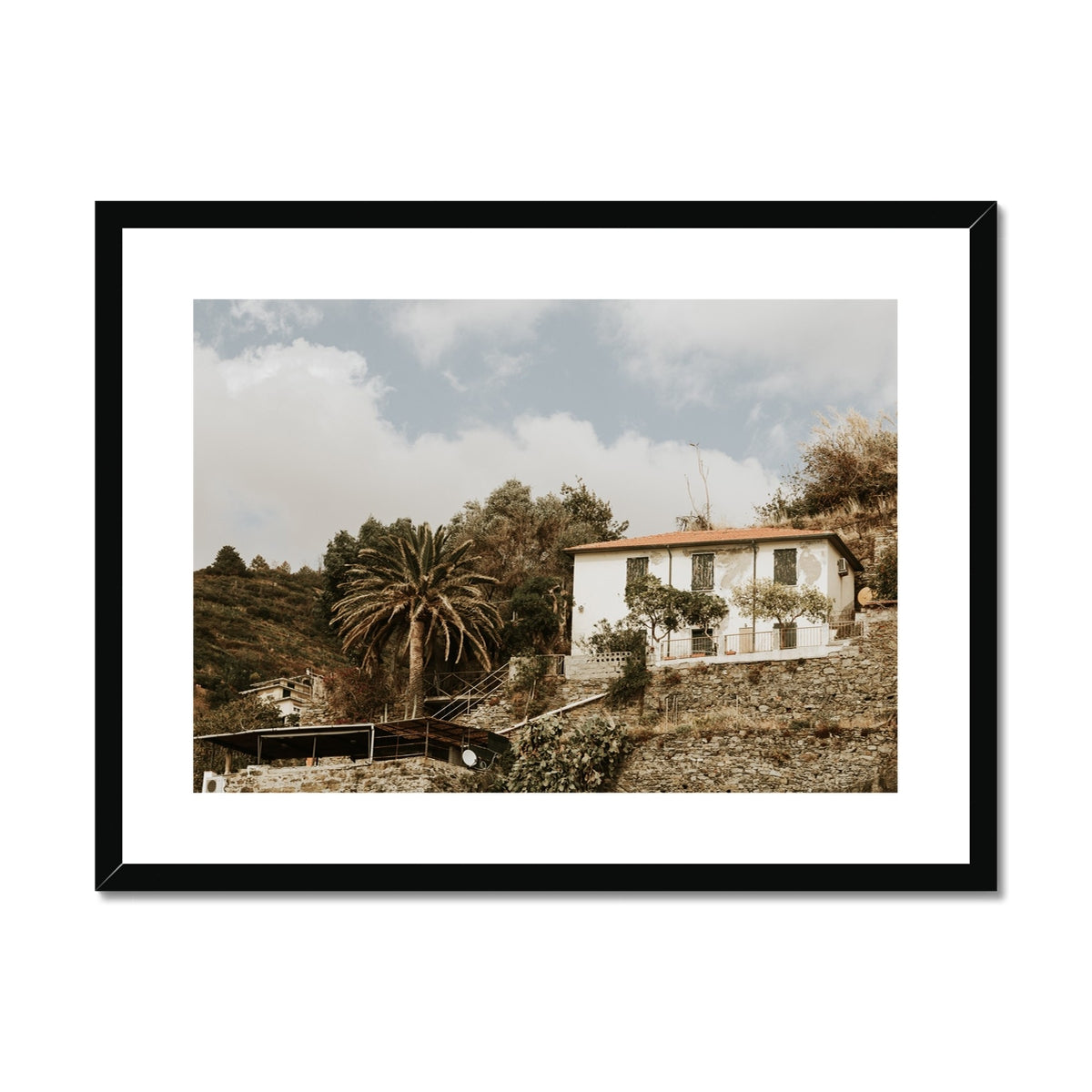 Cinque Terre Hillside  Framed & Mounted Print